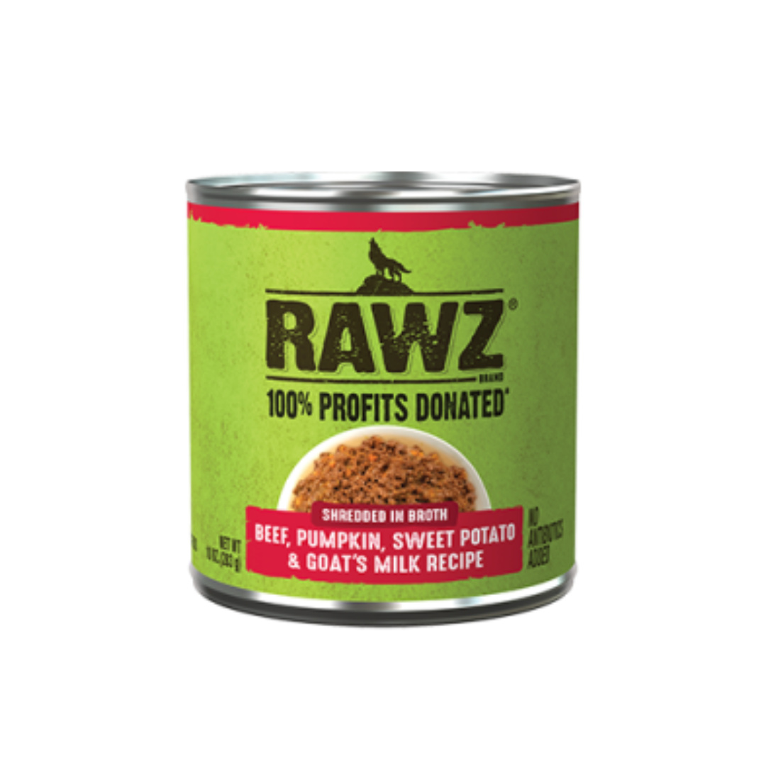 RAWZ | Bœuf effiloché, citrouille, patate douce & lait de chèvre 10 oz