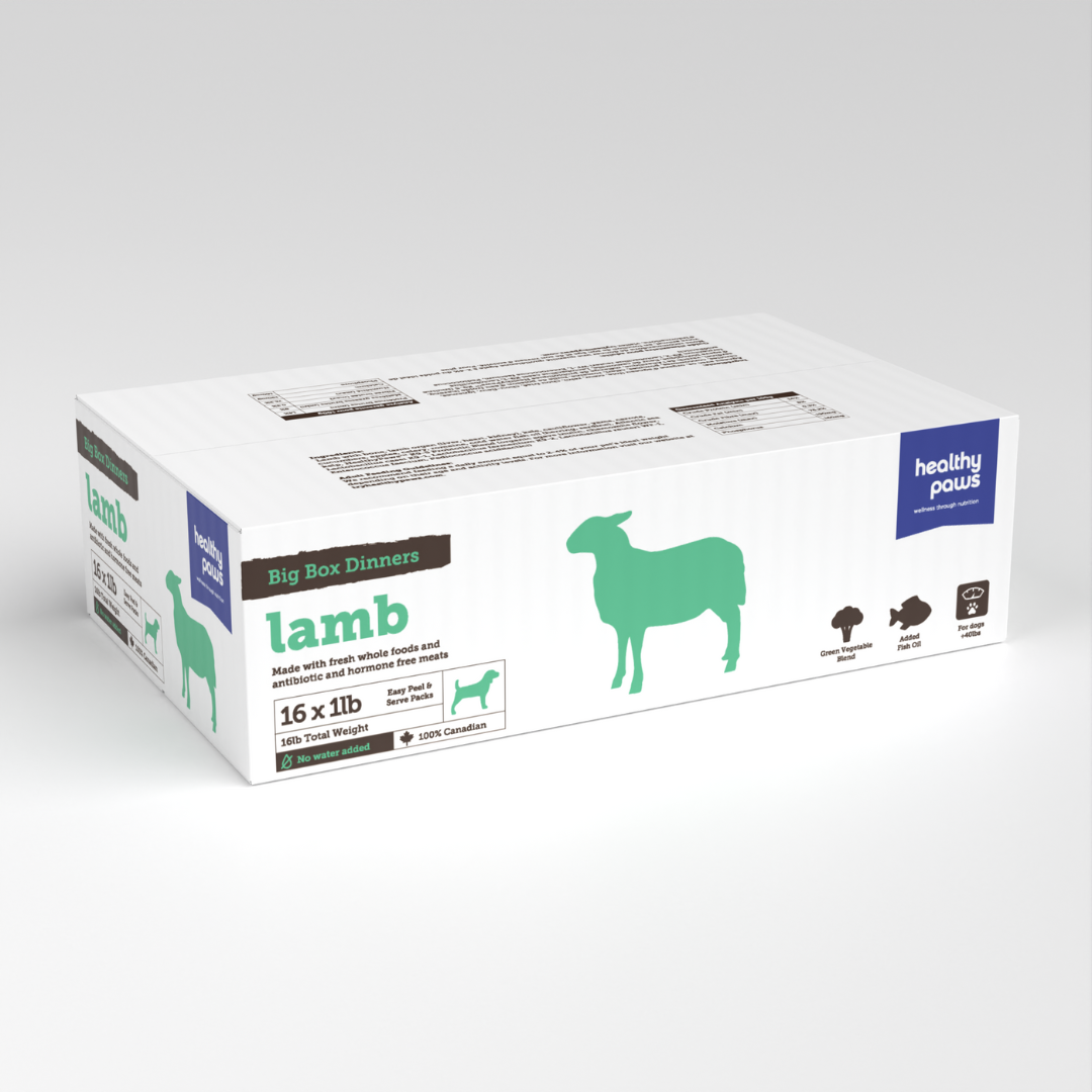 HEALTHY PAWS | Boîte diner agneau 16lbs