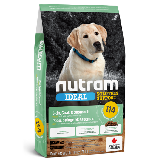 NUTRAM | I14 Chiot, peau, pelage et estomac sensible à l'agneau