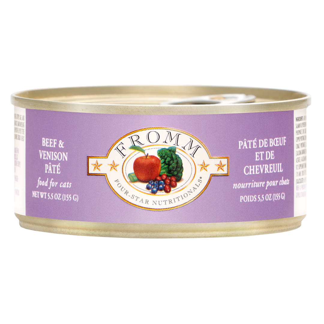 FROMM 4 STAR | Chat, Pâté de boeuf et venaison 5.5 oz