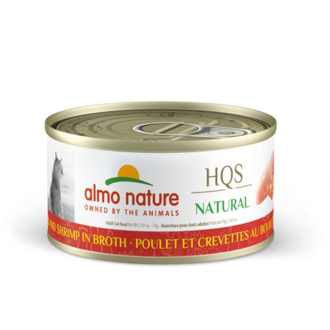 ALMO NATURE | NATURAL HQS Poulet et crevette au bouillon 70g