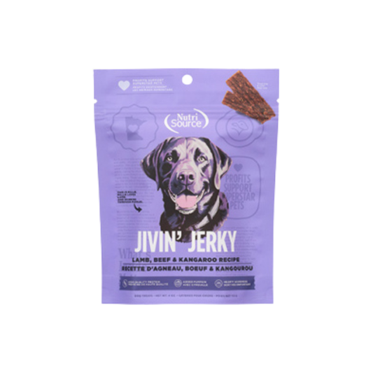 NUTRISOURCE | Jivin' jerky agneau, bœuf, kangourou 4oz