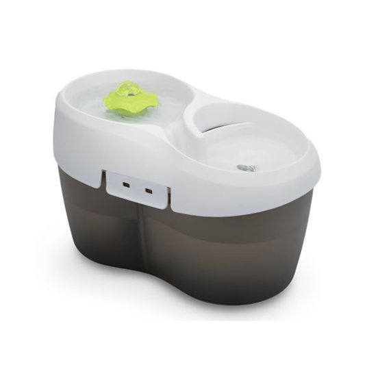 DOG H2O | Tornado fontaine chat blanc et noir 2L