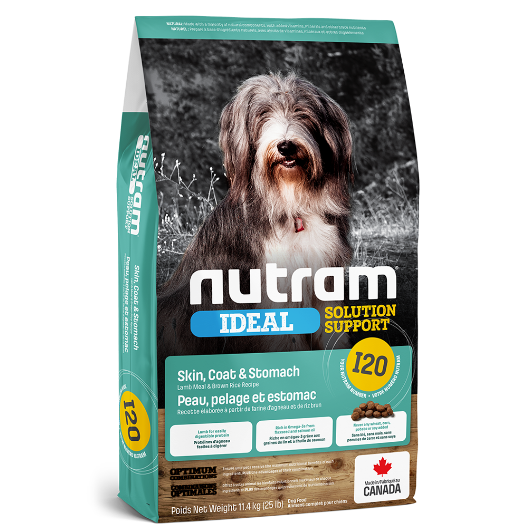 NUTRAM | I20 Adulte, peau, pelage et estomac sensible à l'agneau