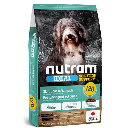 Nutram | I20 Adulte, peau, pelage et estomac sensible à l'agneau