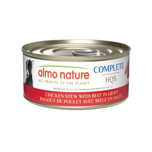 ALMO NATURE | COMPLETE HQS Ragoût de poulet avec bœuf en sauce 156g