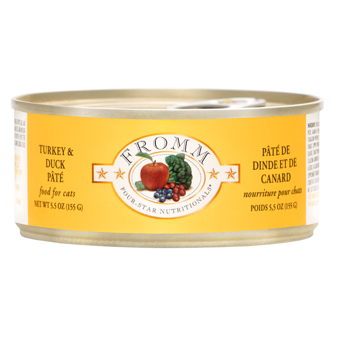 FROMM 4 STAR | Chat, Pâté de dinde et canard 5.5 oz