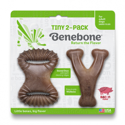 BENEBONE | Dental chew et wishbone Tiny bacon 2pc