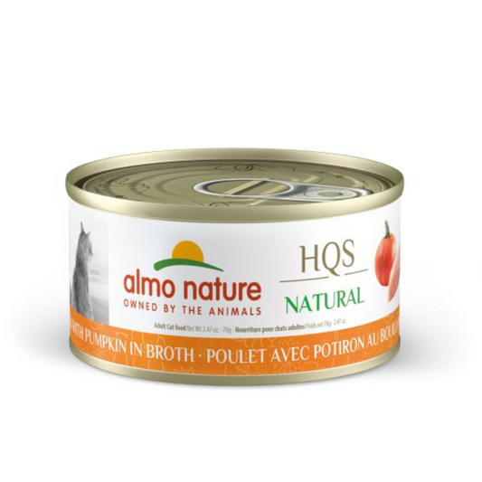 ALMO NATURE | NATURAL HQS Poulet et potiron au bouillon 70g