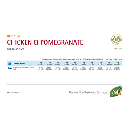 FARMINA N&D | S/G PRIME Chat, poulet et grenade
