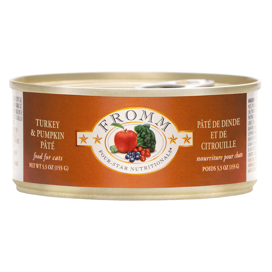 FROMM 4 STAR | Chat, Pâté de dinde et citrouille 5.5 oz