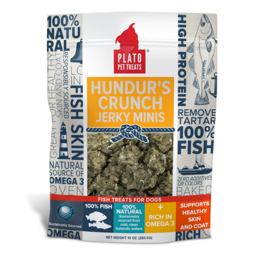 PLATO | Hunder's crunch mini peau de morue 10 oz