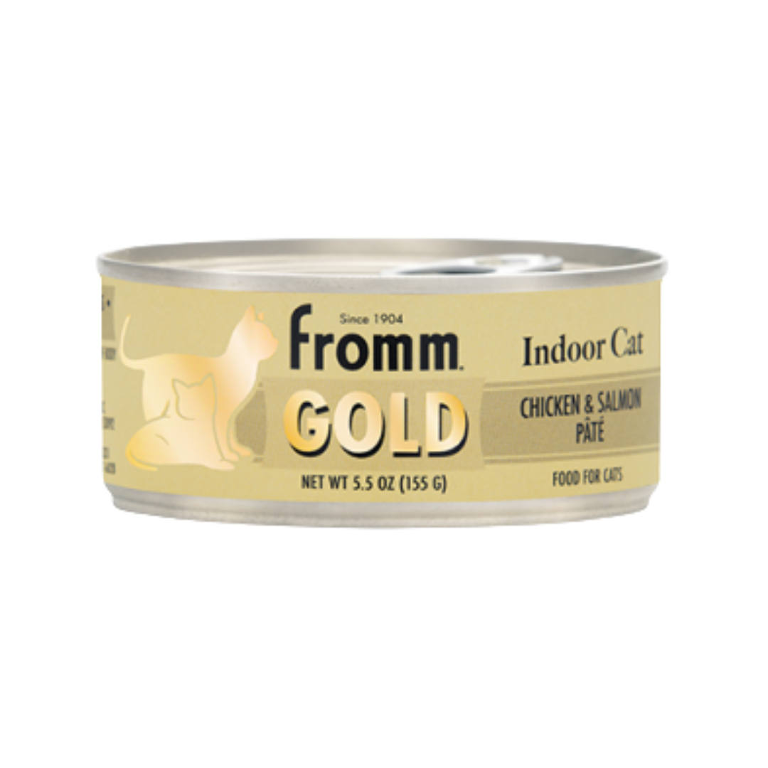 FROMM GOLD | Chat, pâté au poulet et saumon pour chat d'intérieur