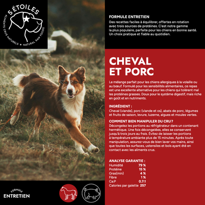 5 ÉTOILES | Cheval et porc 10lbs