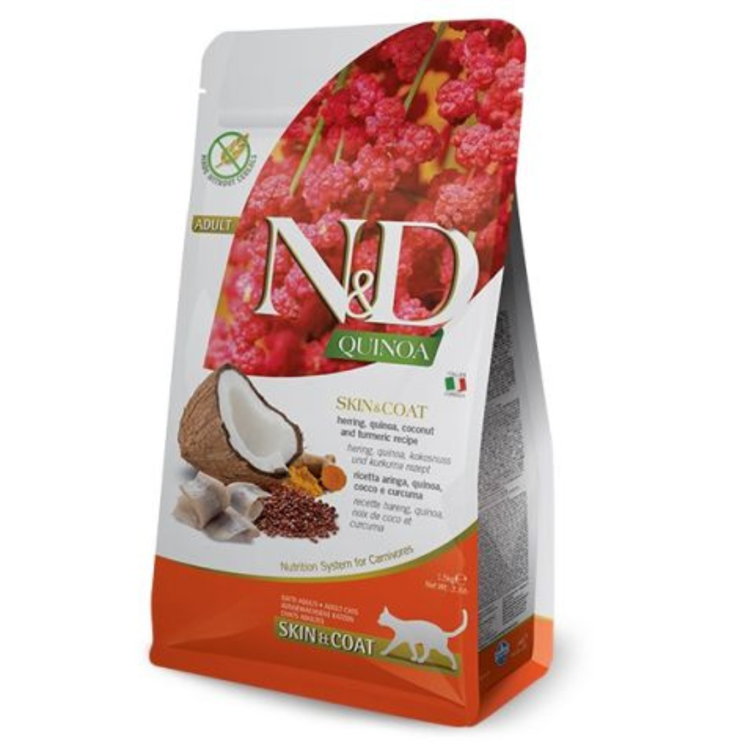 FARMINA N&D | Chat S/G Quinoa, S&C hareng, 5kg
