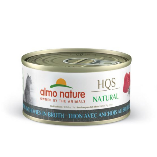 ALMO NATURE | NATURAL HQS Thon et anchois au bouillon 70g