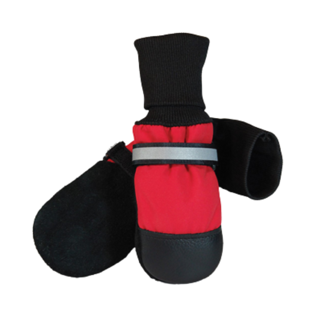 MUTTLUKS | Botte pour chien - Fleece lined rouge