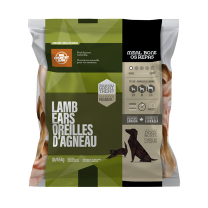 BIG COUNTRY RAW | Oreilles d'agneau 1lb