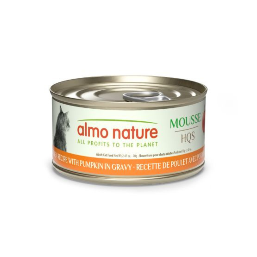 ALMO NATURE | NATURAL HQS MOUSSE Poulet et citrouille au bouillon 70g
