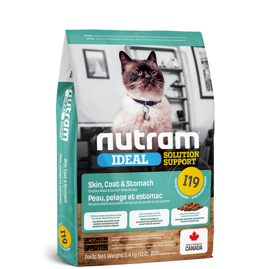 NUTRAM | I19 Chat, Peau, pelage et digestion
