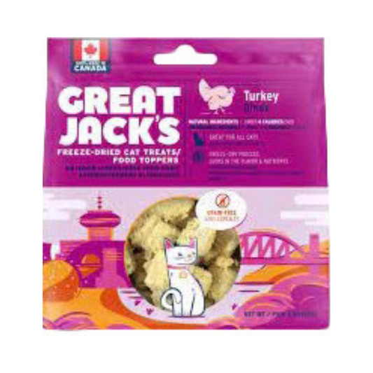 GREAT JACK'S | Chat, dinde lyophilisée 3 oz