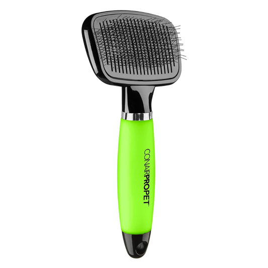 CONAIR PRO | Groom brosse démêlante slicker auto-nettoyante