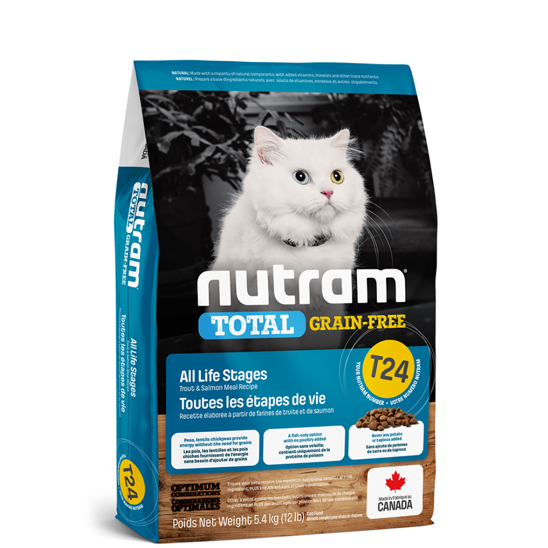 NUTRAM | T24 Chat, Truite et saumon, sans grains