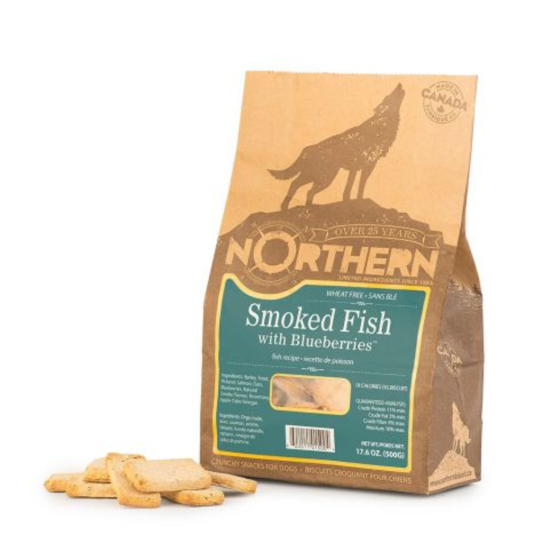 NORTHERN | Biscuits poisson fumé et bleuets 500g