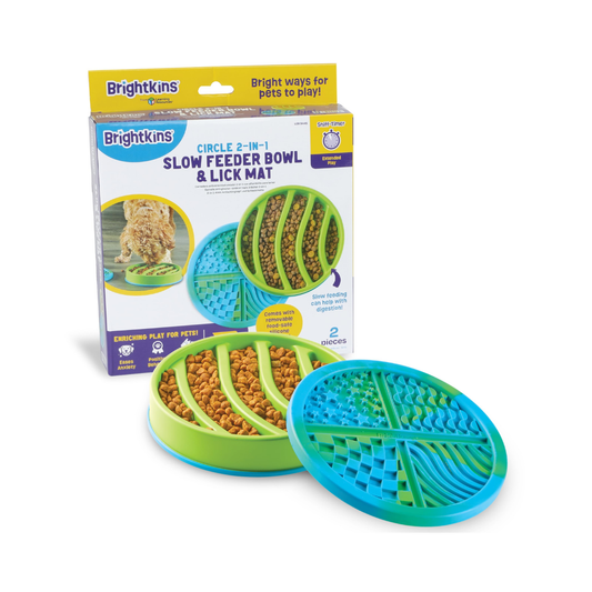 BRIGHTKINS | bol ralentisseur et tapis de léchage