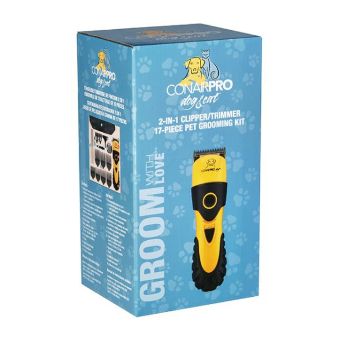 CONAIR PRO | Groom Tondeuse 2 en 1, 17 pièces