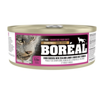 BORÉAL | Chat, Poulet Cobb, agneau et boeuf