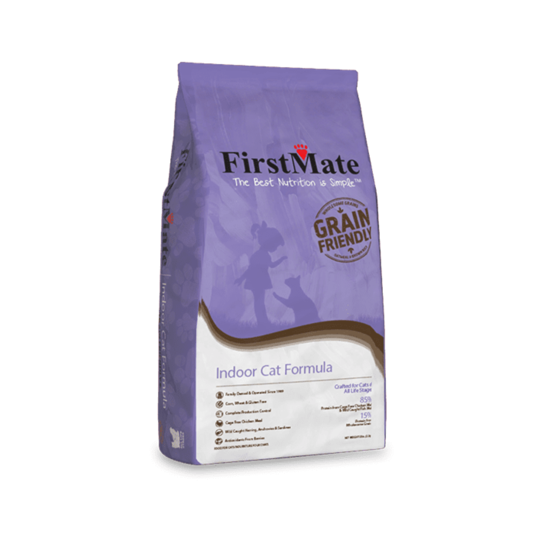 FIRSTMATE | Chat d'intérieur grains santé. Nature Animale, votre référence en alimentation animale au Québec.