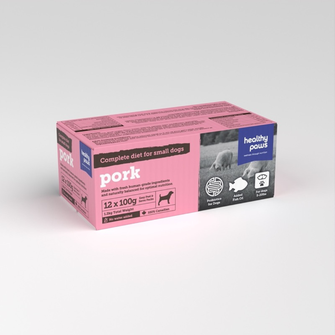 HEALTHY PAWS | Porc 12 x 100g