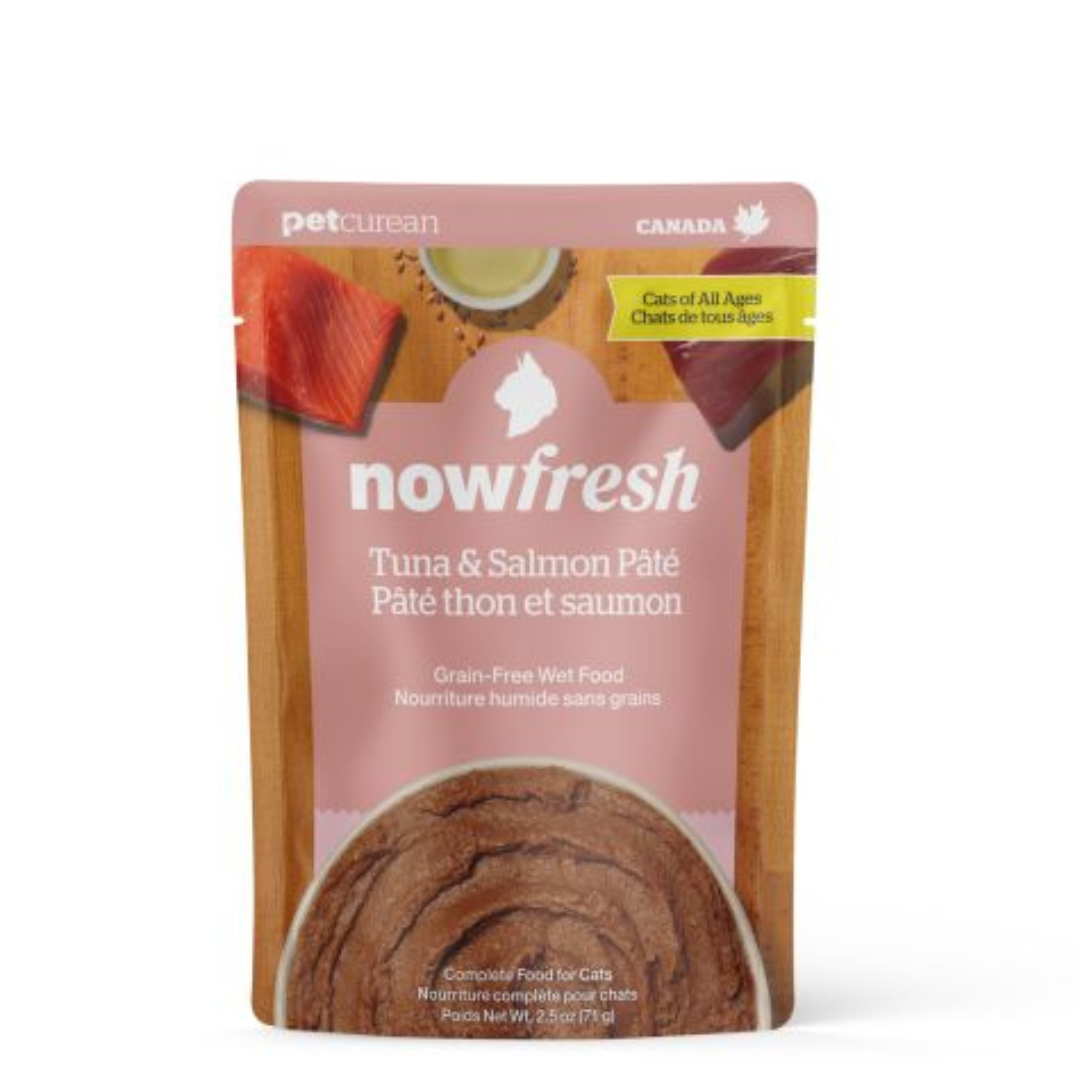 NOW FRESH | Chat, nourriture humide S/G Pâté thon & saumon 2.5 oz. Nature Animale, votre référence en alimentation animale à Mascouche.