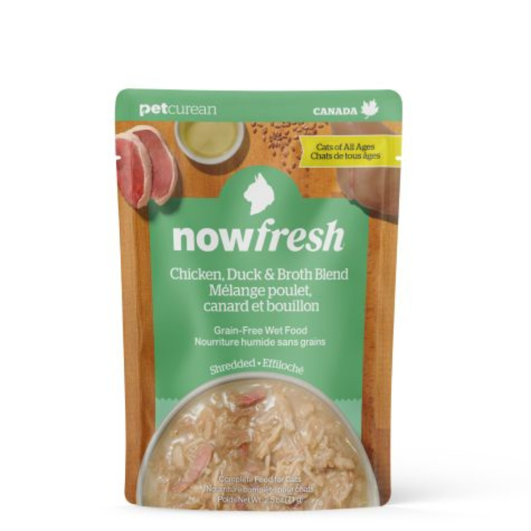 NOW FRESH | Chat, nourriture humide S/G Poulet et canard en bouillon 2.5 oz.| Nature Animale, votre référence en alimentation animale à Mascouche.