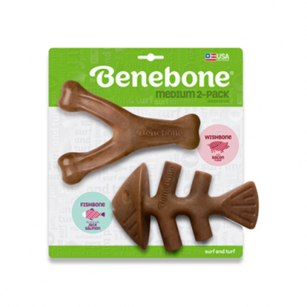 BENEBONE | Fishbone et wishbone Medium bacon 2pc