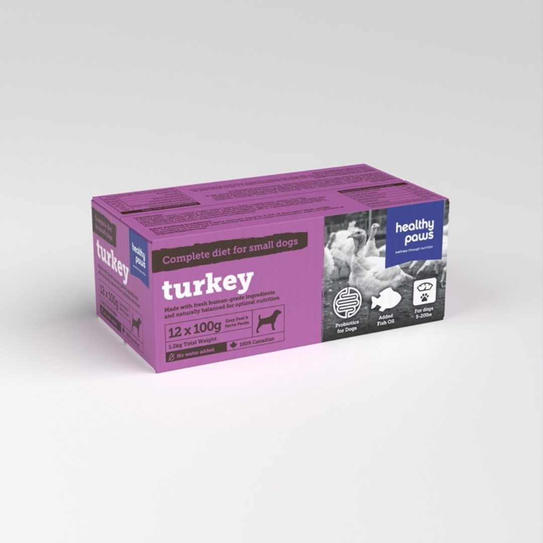 HEALTHY PAWS | Dinde 12 x 100g