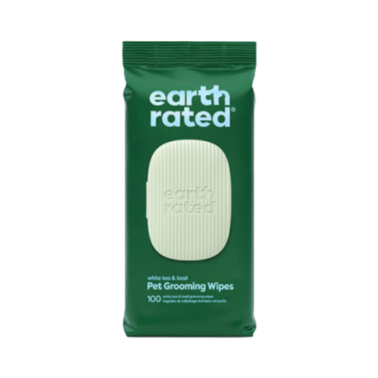 EARTH RATED | Lingettes thé blanc & basilic 100 unités