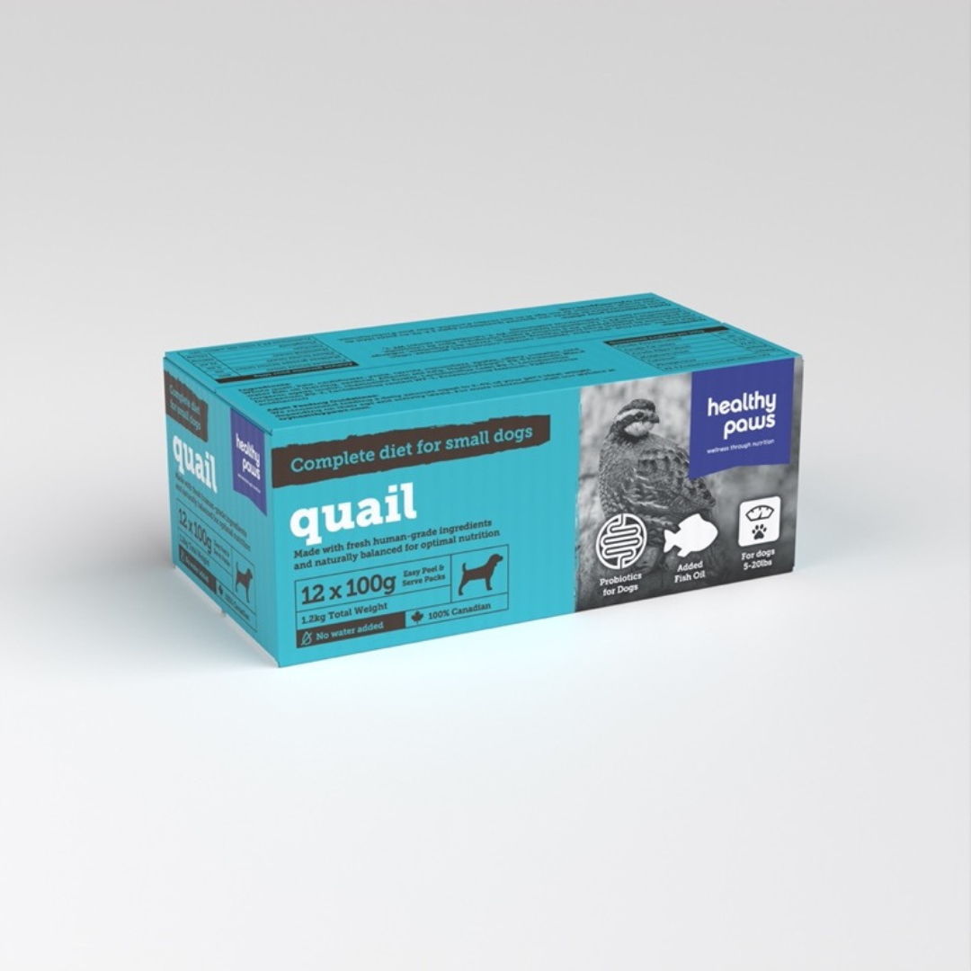 HEALTHY PAWS | Caille 12 X 100g