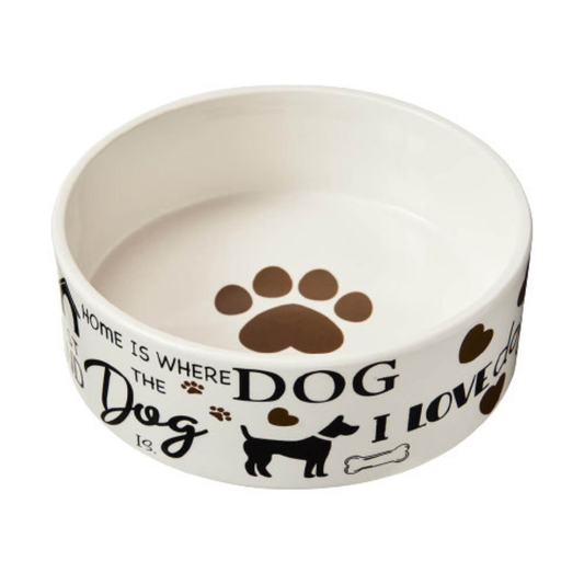 Bol céramique "I love dogs"  7"