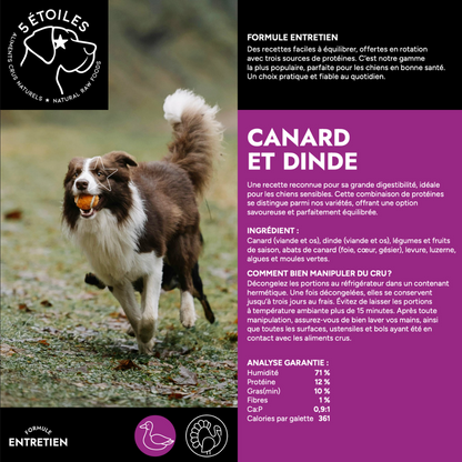 5 ÉTOILES | Canard et dinde 10lbs
