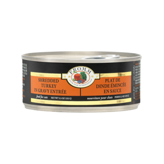 FROMM 4 STAR | Chat, Plat de dinde émincée en sauce 5.5oz