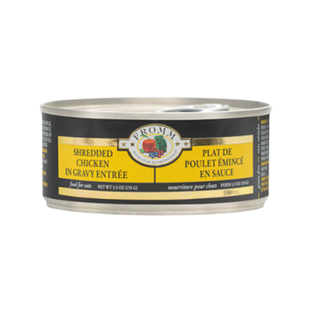 FROMM 4 STAR | Chat, Plat de poulet émincé en sauce 5.5oz