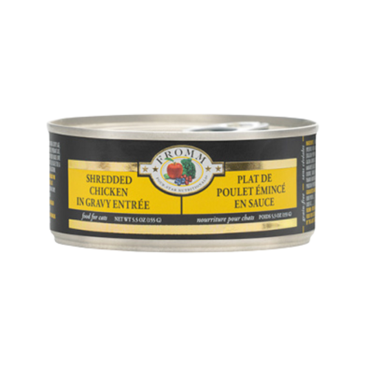 FROMM 4 STAR | Chat, Plat de poulet émincé en sauce 5.5oz