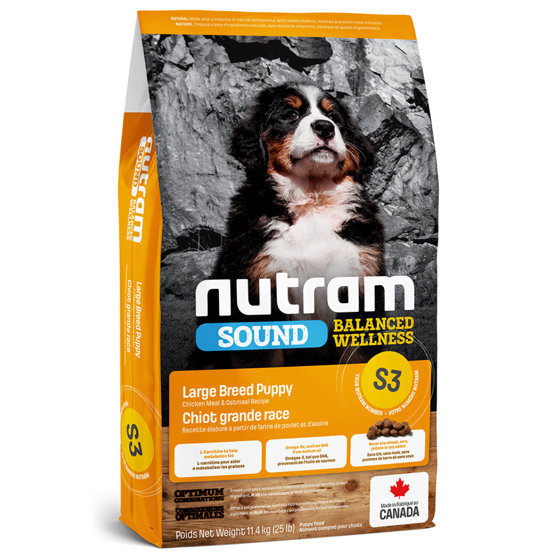NUTRAM | S3 Chiot grande race au poulet 11.36 kg