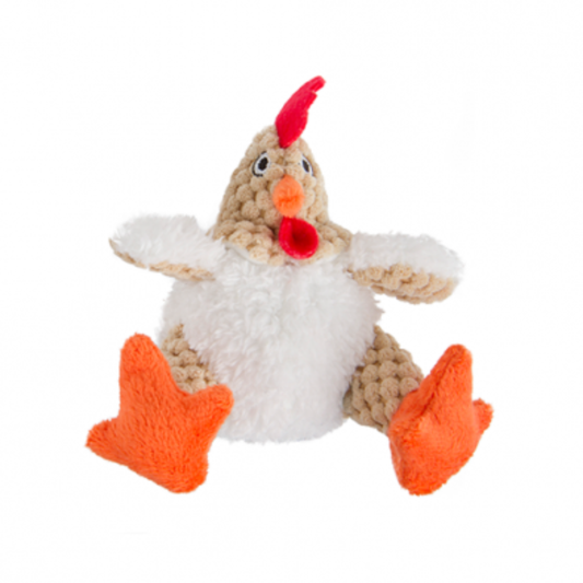 GODOG | Coq blanc petit "Checkered fat white rooster just for me"