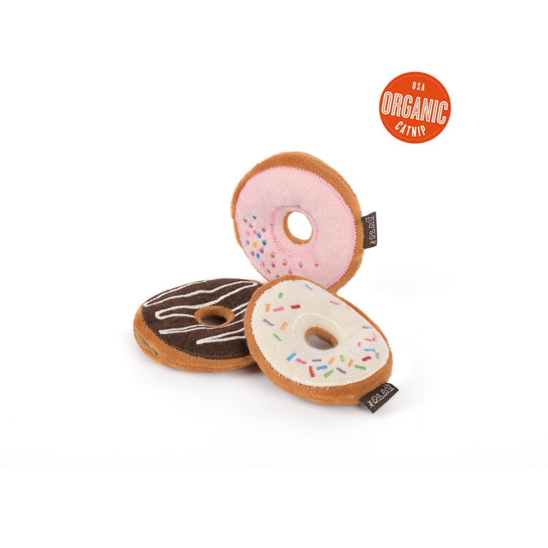 PET PLAY | Feline frenzy kitty kreme doughnuts catnip