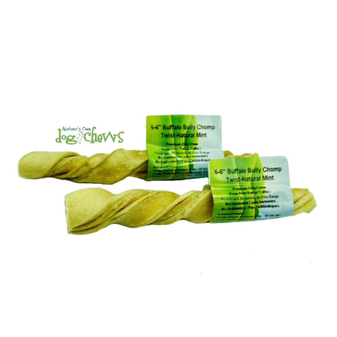 NATURE'S OWN | Twist de buffle avec un filet de menthe 5-6"