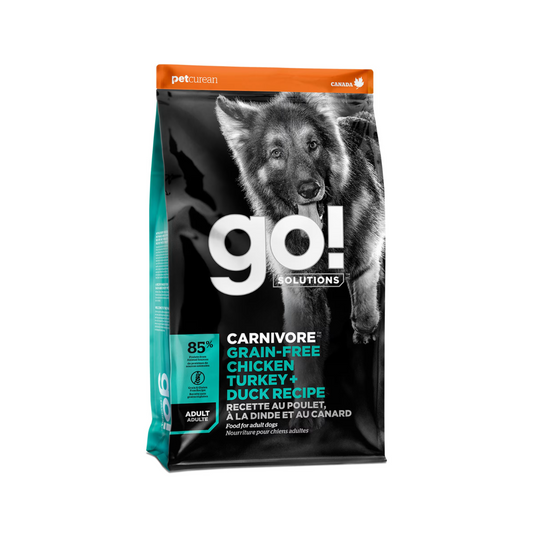 GO! SOLUTIONS | Carnivore, Poulet, dinde et canard pour chien adulte