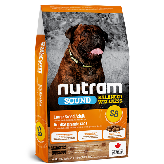 NUTRAM | S8 Adulte grande race au poulet 11.36 kg